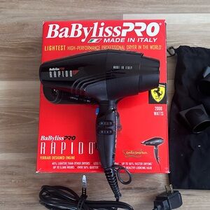 BabylissPRO Rapido Hair Dryer Very Good Condition